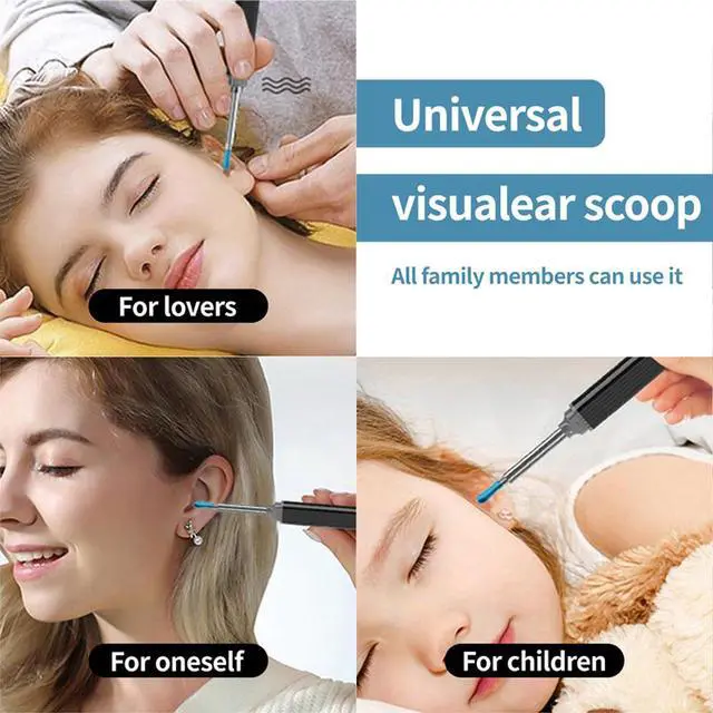 Alt view image 3 of 4 - Ear Wax Removal with Camera, Earwax Remover Tool,1080 HD Wireless Ear Otoscope with 6 LED Lights Ear Wax Removal Kit for iPhone, iPad & Android Smart Phone