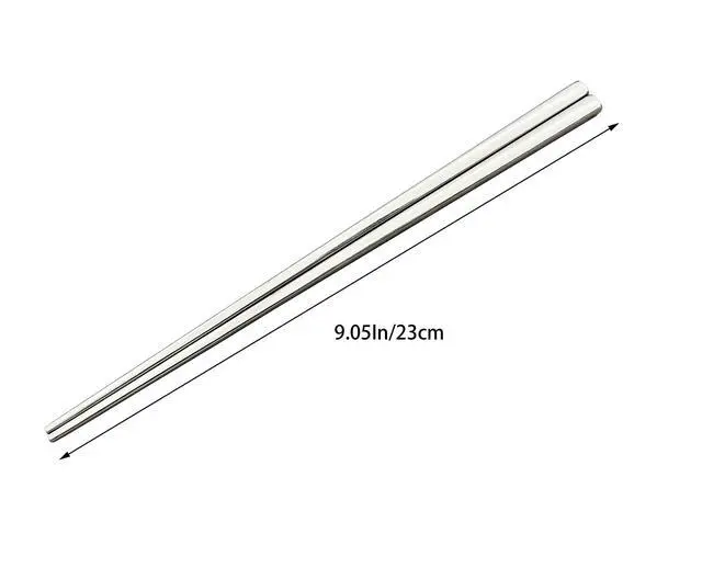 Alt view image 2 of 5 - 7 Pairs Multicolor Chopsticks Set, Reusable Stainless Steel Chopsticks, 304 Metal Japanese Chinese Style, Dishwasher Safe