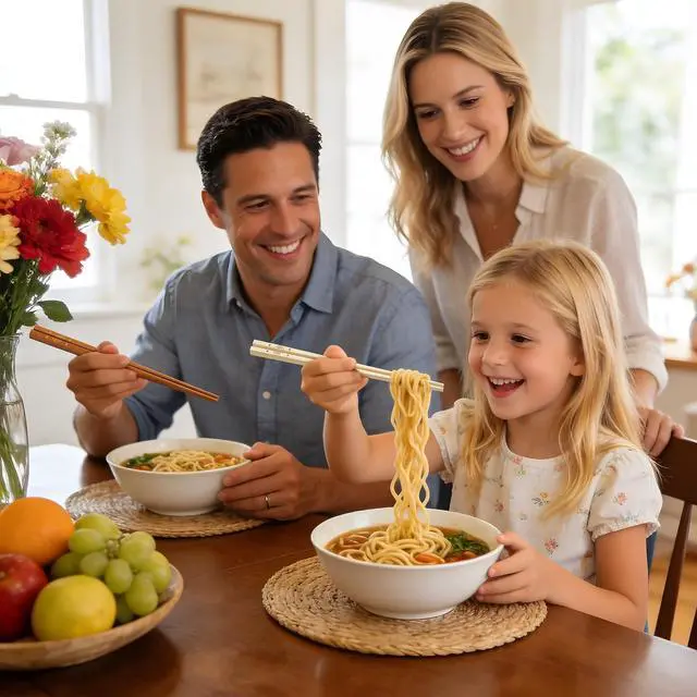 Alt view image 4 of 7 - 5 Pairs Fiberglass Chopsticks Reusable | Dishwasher Safe | BPA-free | Non-slip Chop Sticks Set - 9.45in