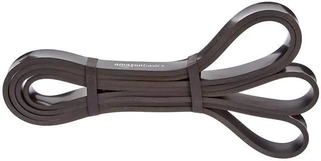 Main image of Resistance Pull-Up Bands for Exercise, Workout, Stretching and Muscle Training, 3/4 Inches, 30 to 60 Pounds, Black