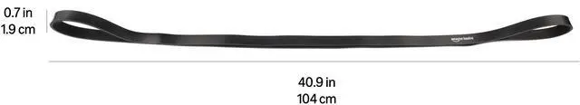 Alt view image 6 of 7 - Resistance Pull-Up Bands for Exercise, Workout, Stretching and Muscle Training, 3/4 Inches, 30 to 60 Pounds, Black