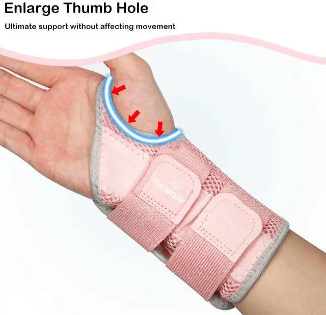 Alt view image 4 of 6 - Wrist Brace for Carpal Tunnel Relief, Adjustable Wrist Support Splint Hand Brace for Men Women, Wrist Stabilizer Night Support for Pain Relief,Tendinitis,Arthritis (Right Hand, S/M)
