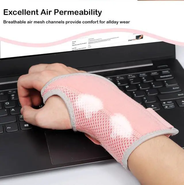 Alt view image 5 of 6 - Wrist Brace for Carpal Tunnel Relief, Adjustable Wrist Support Splint Hand Brace for Men Women, Wrist Stabilizer Night Support for Pain Relief,Tendinitis,Arthritis (Right Hand, S/M)