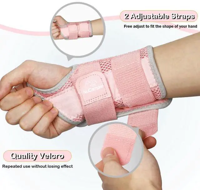 Alt view image 2 of 6 - Wrist Brace for Carpal Tunnel Relief, Adjustable Wrist Support Splint Hand Brace for Men Women, Wrist Stabilizer Night Support for Pain Relief,Tendinitis,Arthritis (Right Hand, S/M)