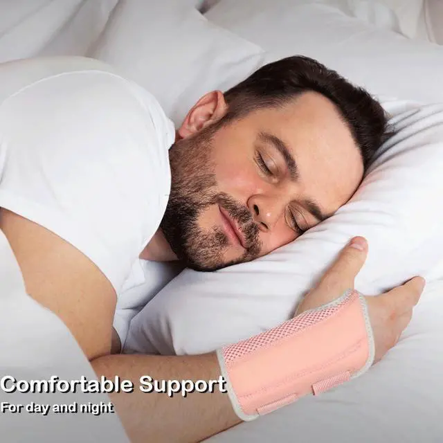 Alt view image 6 of 6 - Wrist Brace for Carpal Tunnel Relief, Adjustable Wrist Support Splint Hand Brace for Men Women, Wrist Stabilizer Night Support for Pain Relief,Tendinitis,Arthritis (Right Hand, S/M)