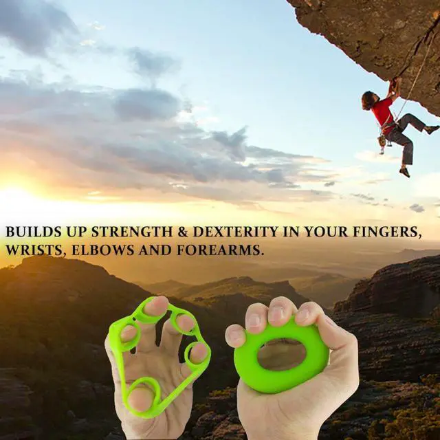 Alt view image 3 of 7 - Hand Grip Strengthener, Finger Exerciser, Grip Strength Trainer (6 PCS),New Material,Forearm Grip Workout, Finger Stretcher, Relieve Wrist Pain, Carpal Tunnel (Large)