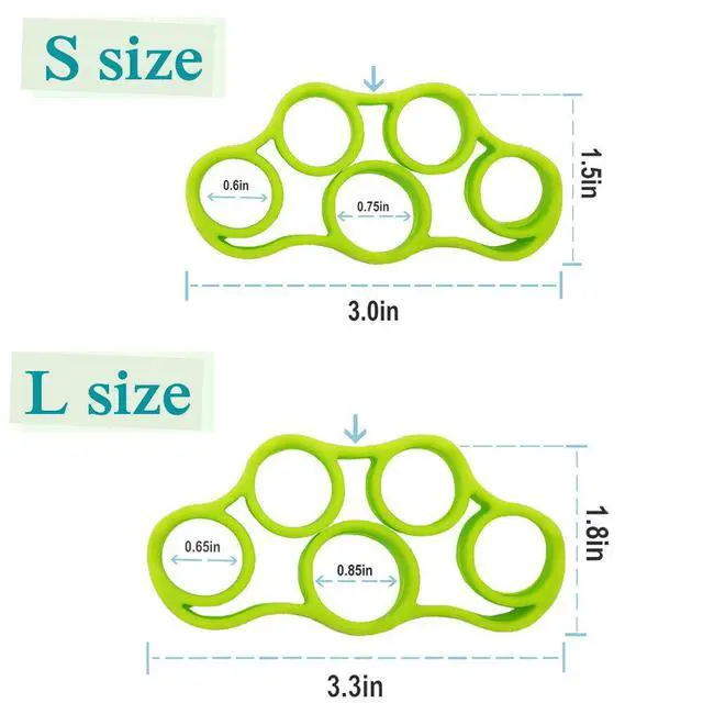 Alt view image 6 of 7 - Hand Grip Strengthener, Finger Exerciser, Grip Strength Trainer (6 PCS),New Material,Forearm Grip Workout, Finger Stretcher, Relieve Wrist Pain, Carpal Tunnel (Large)