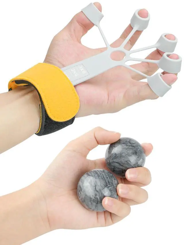 Main image of Excellent Hand Exerciser with Wrist Support, Stress Balls for AdultsExerciser Balls, Physical Therapy Equipment, Grip Strength Trainer,Hand Strengthening Devices(4PCS)