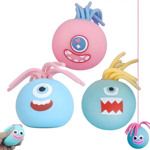 Main image of Squishy Toys Sensory Toy, Stress Relief Ball for Adults, Wrist Rehab Therapy Hand Grip Equipment Ball Squishy Tools for Women and Men
