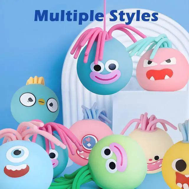 Alt view image 6 of 6 - Squishy Toys Sensory Toy, Stress Relief Ball for Adults, Wrist Rehab Therapy Hand Grip Equipment Ball Squishy Tools for Women and Men