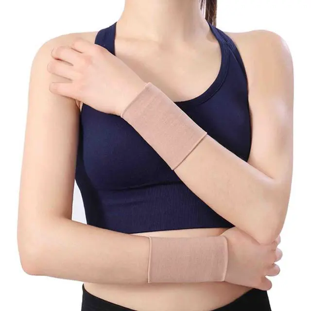 Alt view image 6 of 7 - Wrist Compression Sleeve (4PCS), Soft Wrist Support Brace Wrist Bands for Tendonitis, Arthritis, Sprains Pain Relief, Elastic Carpal Tunnel Wraps Protector for Fitness, Sport, Weightlifting, Typing