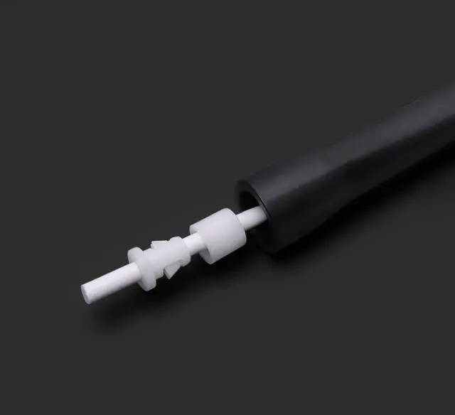 Alt view image 7 of 7 - Adjustable Jump Rope 5mm PVC Skipping Rope with Unbreakable Handles, Non-Kinking, Includes 1 Spare Rope for Indoor & Outdoor Fitness Training for Men, Women & Kids (Black-White)