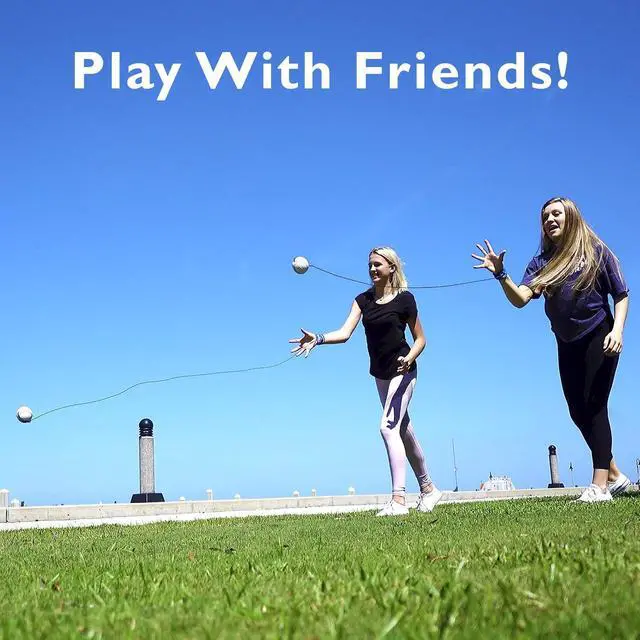 Alt view image 3 of 4 - Return Ball - Baseball - Fun Single Player Toy for Indoor or Outdoor Play - Wrist Rebound Ball Fun for Friends and Family - Great as a Gift or a Present - Improve Coordination and Reaction Time
