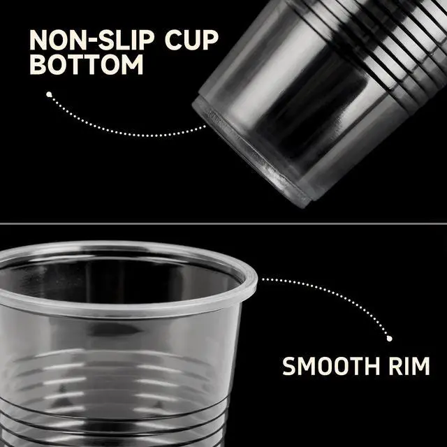 Alt view image 5 of 7 - 3 oz Disposable Plastic Cups, 500 Pack, BPA-Free, Clear, Bathroom Mouthwash Cups, Ideal for Parties and BBQ