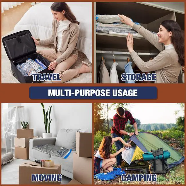 Alt view image 3 of 7 - Vacuum Storage Bags, 12 Jumbo Vacuum Seal Bags for Clothing, Space Bags for Clothes, Comforters, Blankets, Bedding (12J)
