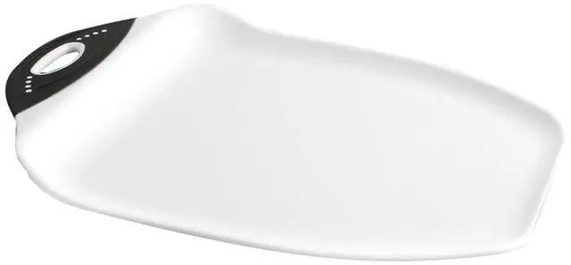 Main image of Chop & Scoop Cutting Board, 9.5 by 13 inches, White with Black Handle