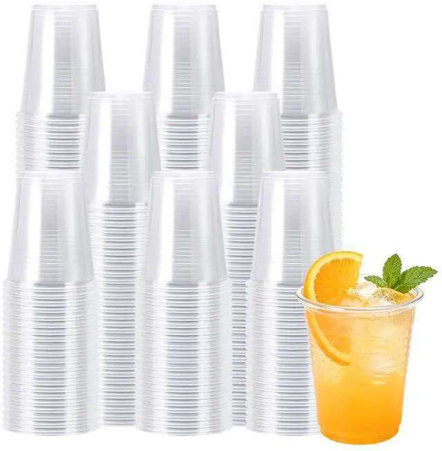 Main image of 600 Pack 5 oz Plastic Cups, Bathroom Cups Disposable 5 oz, 5 Ounce Clear Mouthwash Cup for Picnic, Travel, Halloween, Christmas
