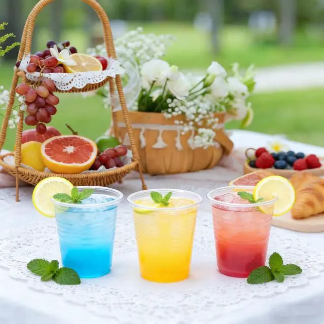 Alt view image 5 of 7 - 600 Pack 5 oz Plastic Cups, Bathroom Cups Disposable 5 oz, 5 Ounce Clear Mouthwash Cup for Picnic, Travel, Halloween, Christmas
