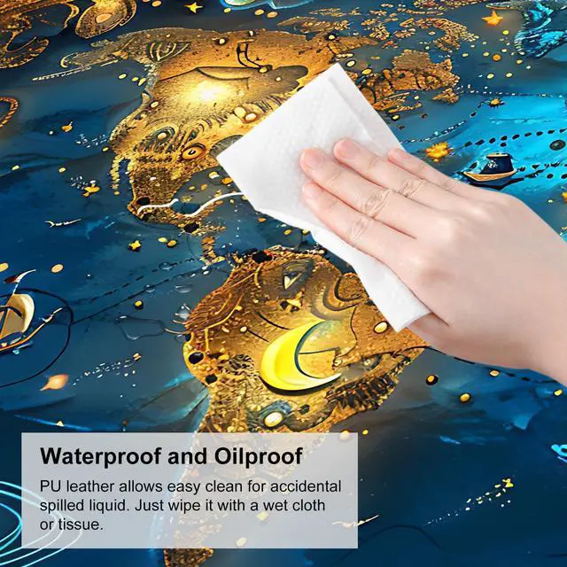 Alt view image 5 of 7 - Mouse Pad Gaming Mousepad 35.4 x 15.7in Large Mouse Pad for Keyboard and Mouse with Anti-Slip Rubber Base, Keyboard Pad XL Mouse Mat for Home and Office,World Map