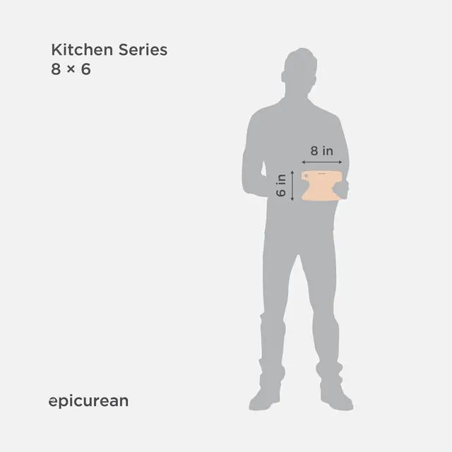 Alt view image 2 of 7 - Kitchen Series Cutting Board, 8-Inch × 6-Inch, Natural
