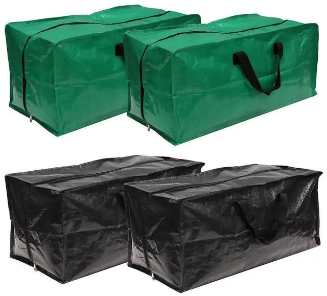 Main image of HOME Clean & Care 4 pc Extra Large Storage Bags - Store Clothes, Blankets, Towels, Decorations - Mositure Proof Coated Polypropylene