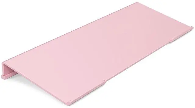 Main image of Ergonomic Computer Keyboard Stand - 17 Inch Pink Acrylic Keyboard Riser for Desk Tilted Keyboard Holder Tray with Non-Slip Strip for Home Office Easy Typing & Working