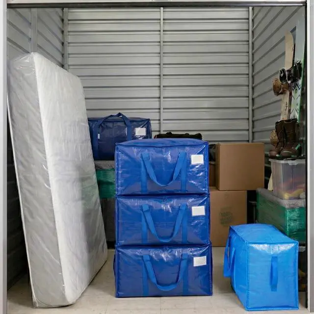 Alt view image 5 of 7 - 2 Pack Extra Large Moving Bags Heavy Duty with Zippers & Carrying Handles, Durable Storage Bags Moving Boxes for Closet Organizers and Storage (2 Pack, Blue)