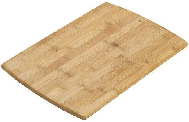 Main image of Everyday 10" x 14" Bamboo Cutting Board, Durable Edge-Grain Wood, Moisture-Resistant, Knife-Friendly, Wooden Chopping Board for Kitchen, Low-Maintenance, Natural Bamboo