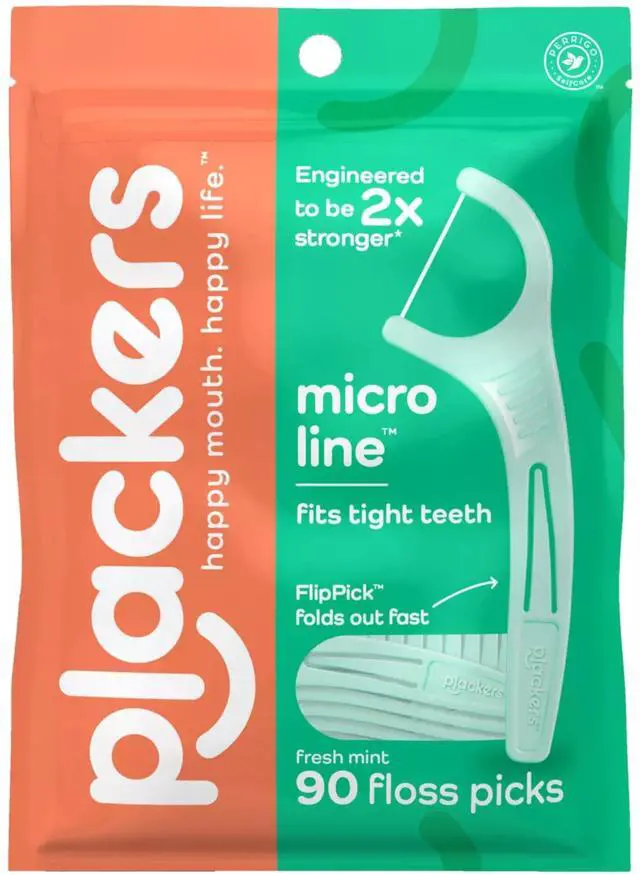 Main image of Micro Mint Dental Floss Picks, 90 Count (Pack of 3)