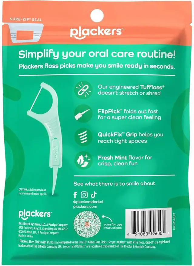 Alt view image 6 of 7 - Micro Mint Dental Floss Picks, 90 Count (Pack of 3)
