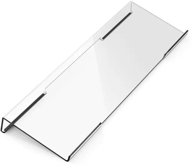Main image of Acrylic Computer Keyboard Stand for Desktop (Clear), Ergonomic Keyboard Tilted Elevated Rack Key Board Tray Holder Riser Stand for Office Home Desk Work Supplies