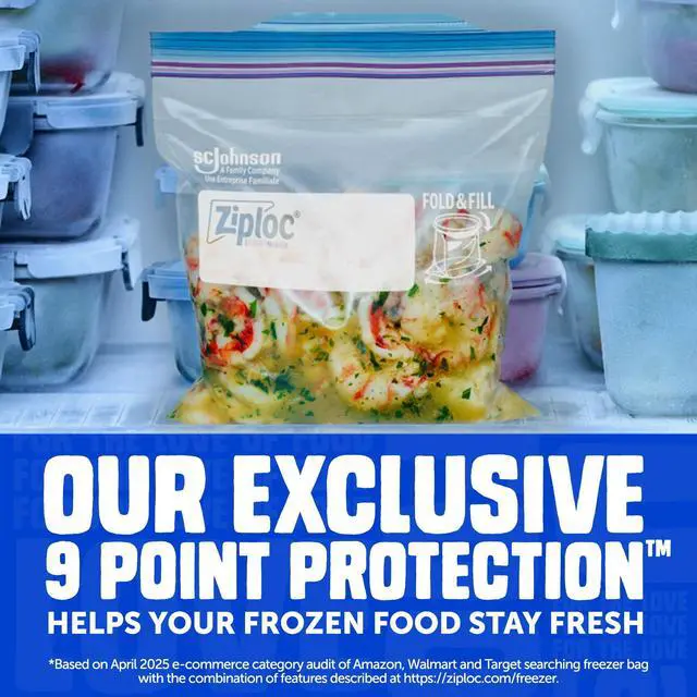 Alt view image 3 of 7 - Gallon Food Storage Freezer Bags, Stay Open Design, Easy to Fill, 66 Count