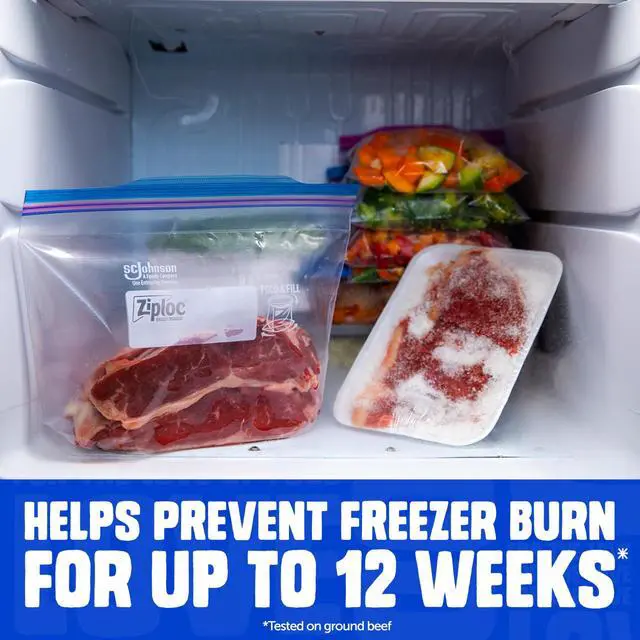 Alt view image 2 of 7 - Gallon Food Storage Freezer Bags, Stay Open Design, Easy to Fill, 66 Count
