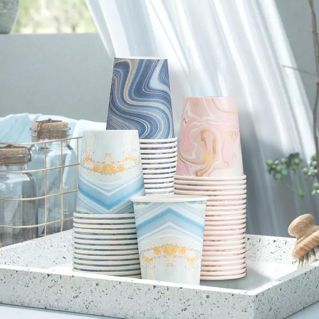 Alt view image 6 of 7 - 300 Pack 5 oz Paper Cups, Small Disposable Bathroom Cups