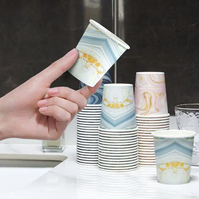 Alt view image 7 of 7 - 300 Pack 5 oz Paper Cups, Small Disposable Bathroom Cups