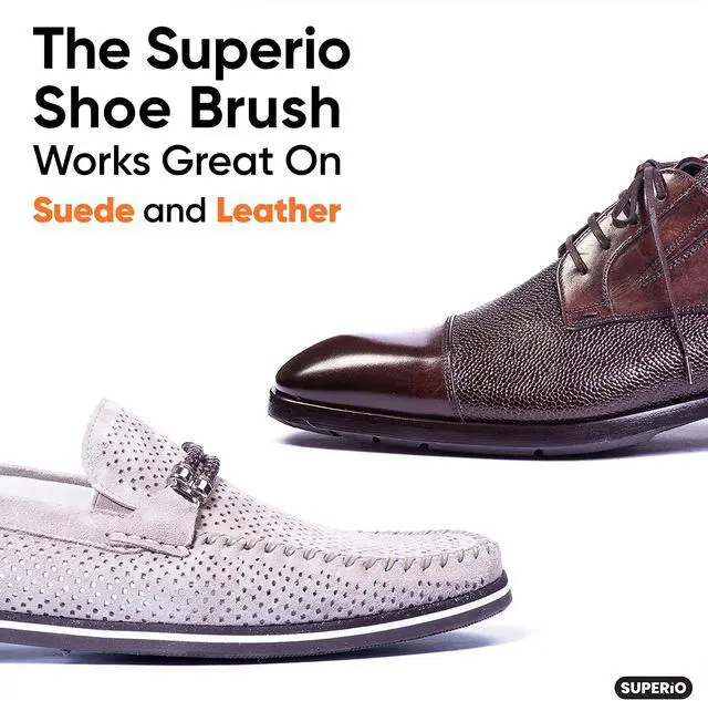 Alt view image 4 of 7 - Shoe Brush - Premium 7" Soft Bristles - Ideal for Cleaning and Polishing Shoes and Boots - Creates an Inimitable Shine on Leather - Sturdy and Durable