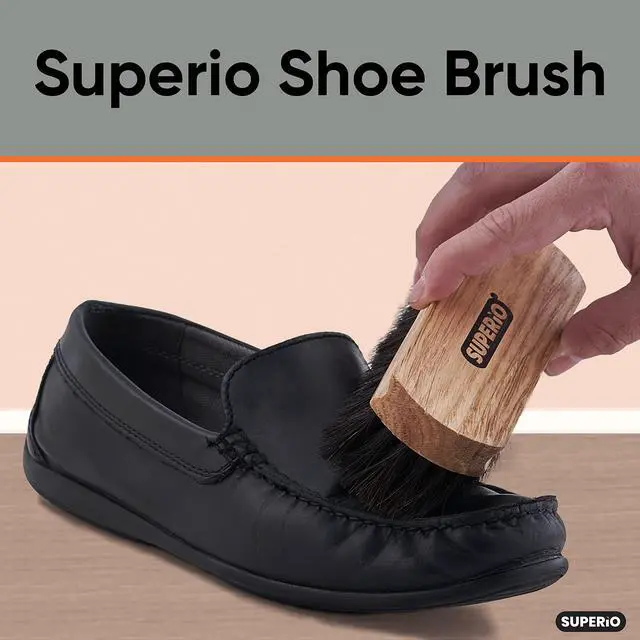 Alt view image 5 of 7 - Shoe Brush - Premium 7" Soft Bristles - Ideal for Cleaning and Polishing Shoes and Boots - Creates an Inimitable Shine on Leather - Sturdy and Durable