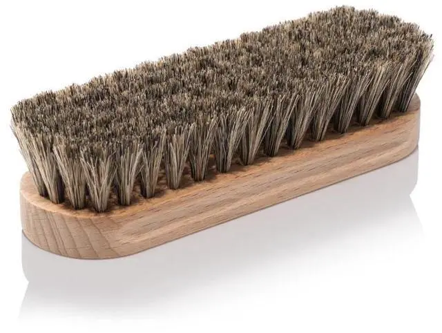 Alt view image 2 of 7 - Premium Horsehair Brush - Super-Soft Bristles with Ergonomic Wooden Handle, Perfect for Polishing Leather & Cleaning Suede or Fabric Shoes/Boots.