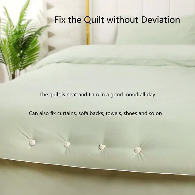 Alt view image 2 of 6 - 30 Pcs Animal-Shaped Duvet Pins Comforter Pins Curtain Pins Duvet Clips, Use as Duvet Donuts, Curtain or Drape Pins, or to Secure Upholstery (30, White-cat)