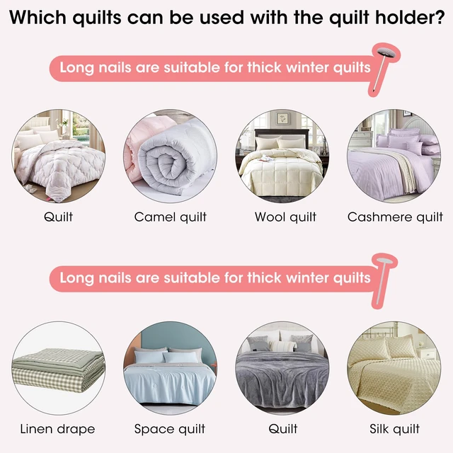 Alt view image 7 of 7 - Duvet Clips Duvet Cover Pins,Duvet Pin Comforter Clips 16set, Soft Fabric Material Double Sided Pin Fasteners for Quilt, Cushions, Curtains- Grey