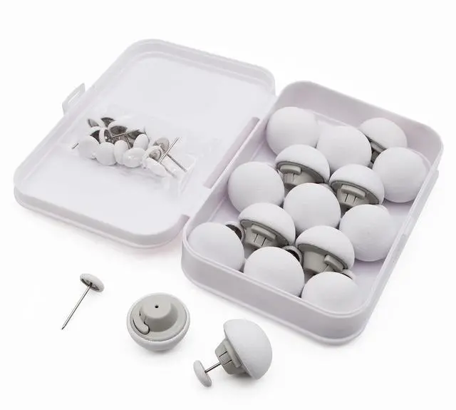 Main image of Duvet Pin Duvet Clips 16 Sets, Duvet Cover Pins Comforter Clips with Soft Fabric Material, Double Sided Pin Fasteners for Quilt, Cushions, Curtains - White