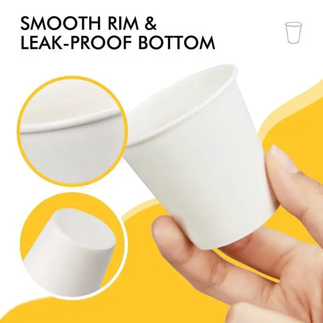 Alt view image 4 of 6 - 300 Pack Paper Cups 3 oz, Bathroom Cups 3 oz, Disposable Bathroom Paper Cups, Small Mouthwash Cups, Ideal for Party, Travel, Events, Picnic, BBQ