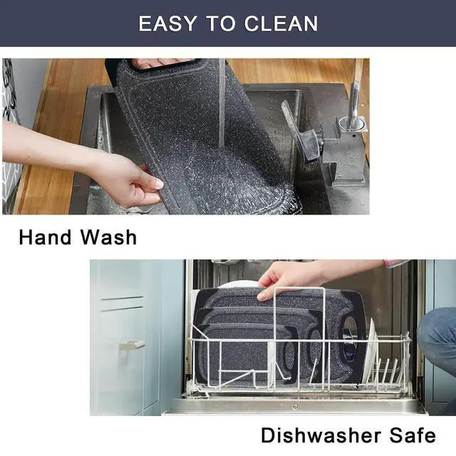 Alt view image 5 of 7 - Plastic Cutting Boards Set of 3,BPA Free,Dishwasher Safe