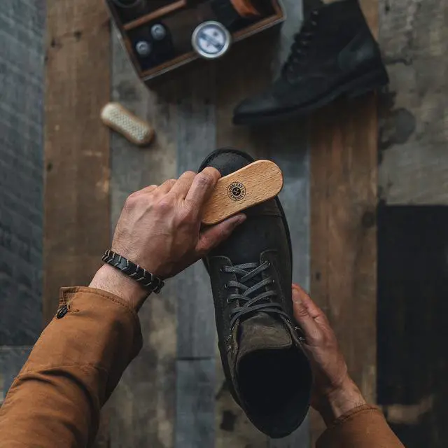 Alt view image 5 of 7 - Suede and Nubuck Brush - Made with Natural Crepe - Safely Cleans Suede and Nubuck!