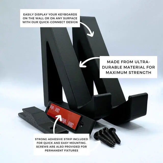 Alt view image 2 of 4 - Keyboard Stand for Desk Keyboard Stand for Keyboard Display Stand - Keyboard Display Wall Mount - Keyboard Display Holder for Keyboard Holder for Desktop (Pack of 1)