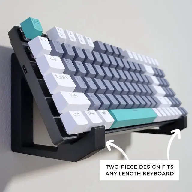 Alt view image 3 of 4 - Keyboard Stand for Desk Keyboard Stand for Keyboard Display Stand - Keyboard Display Wall Mount - Keyboard Display Holder for Keyboard Holder for Desktop (Pack of 1)