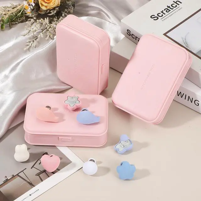 Alt view image 4 of 6 - 8 Pcs Duvet Cover Pins to Hold Comforter Inside, Duvet Clips with Soft Fabric Material for Quilt Cushions Curtains, White (Heart)