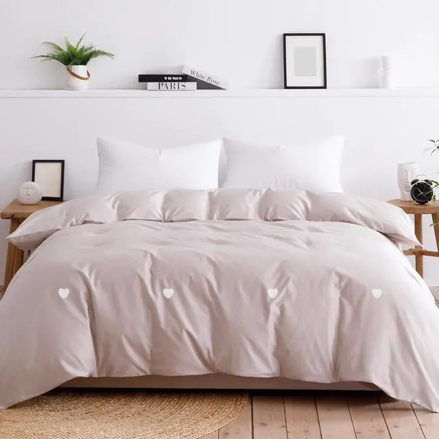 Alt view image 5 of 6 - 8 Pcs Duvet Cover Pins to Hold Comforter Inside, Duvet Clips with Soft Fabric Material for Quilt Cushions Curtains, White (Heart)