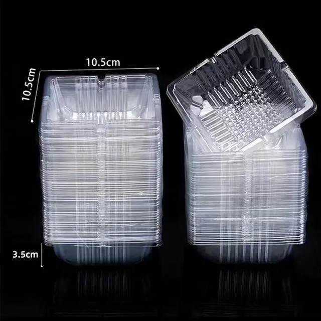 Alt view image 3 of 4 - 50PCS Disposable Ashtrays Clear Portable Ash holder Square Plastic Ash Tray for Cigarettes Outdoor Indoor Quickly Extinguish Cigarette, 4.3inch X 4.3inch