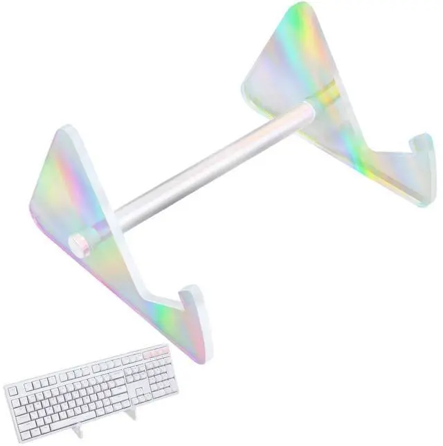 Main image of Keyboard Display Stand Acrylic Keyboard Shelf Colorful Iron Detachable Portable Mechanical Computer Storage Desktop Tray Rack Holder for Tablet Picture Frame Home Office Supplies